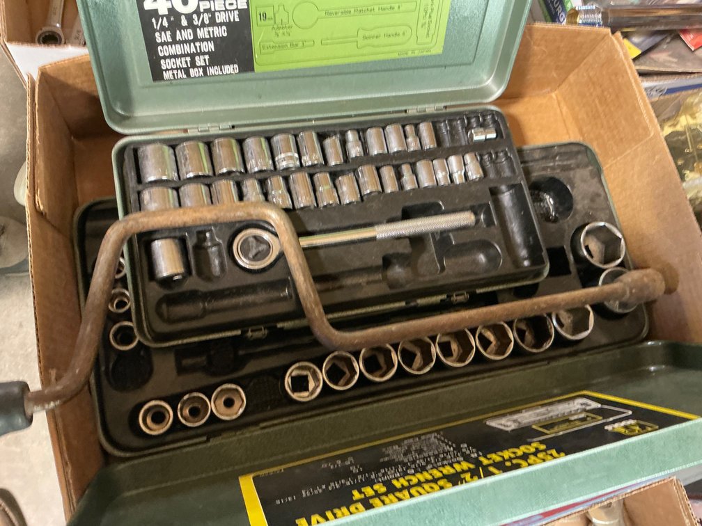 Partial 1/2" Drive Socket Set, Partial 1/4" and 3/8" Drive Socket Set 