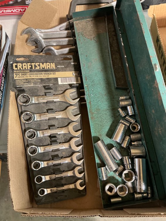 Assorted Standard Wrenches and Assorted Sockets