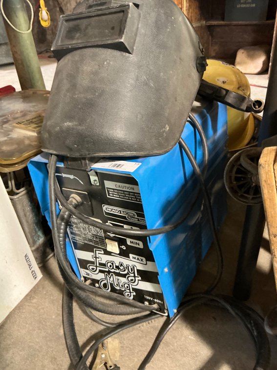 Chicago Electric "Easy Mig" Mig Welder with Leads, Gloves and Hood