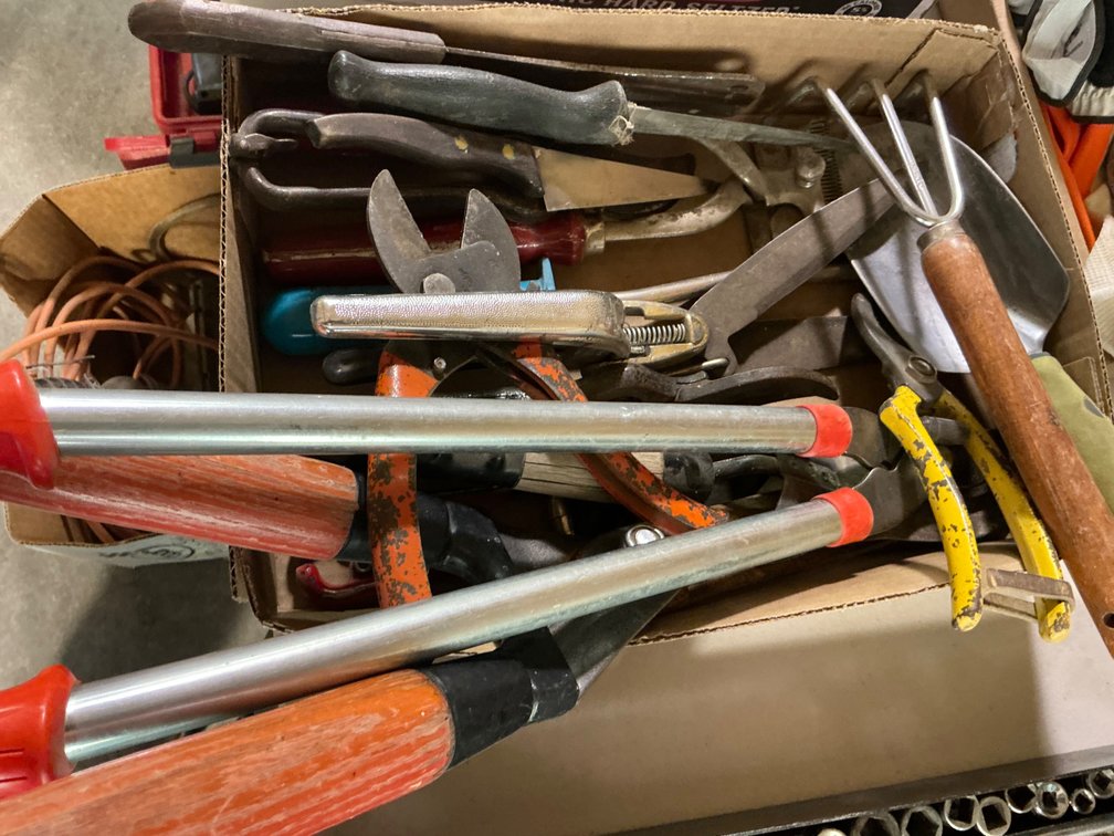Assorted Garden & Lawn Tools and More - Pruners, Trimmers, Clippers, Knives, Trowel and More