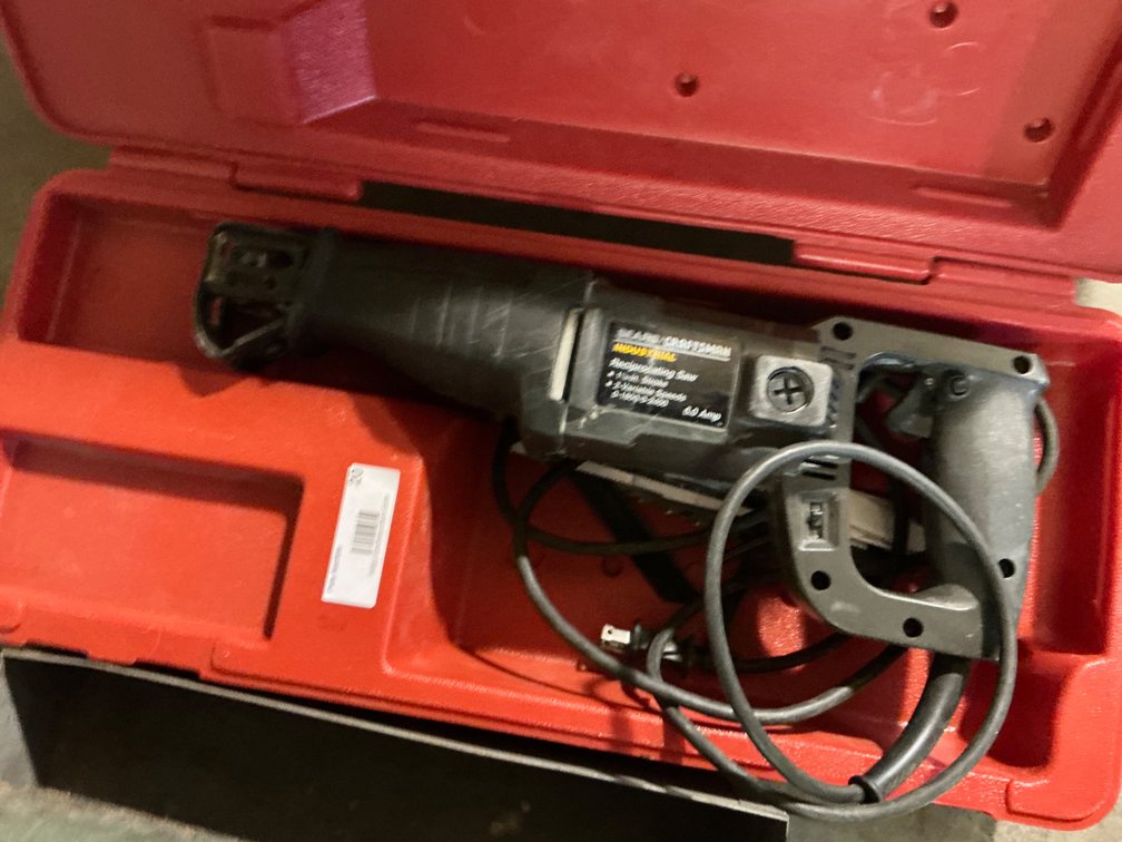 Sears Craftsman Electric Reciprocating Saw - Model: 900.271261 with Case and Assorted Blades