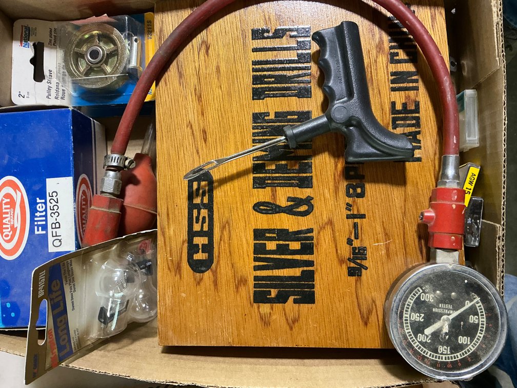 9/16" To 1" Drill Bit Set, Compression Tester, (2) 2" Pulleys, Fuses and More