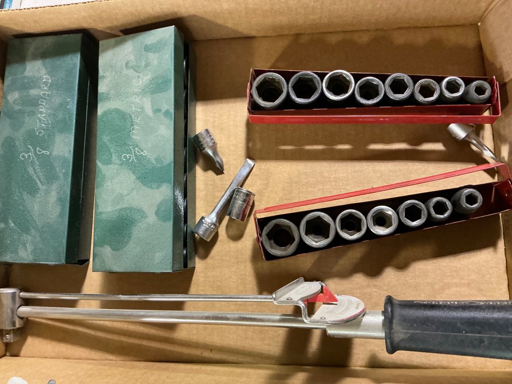 3/8" Metric Impact Deep Sockets, 3/8" Standard Impact Deep Sockets, 3/8" Metric Short Impact Sockets, 3/8" Standard Short Impact Sockets, 3/8" Torque Wrench and More