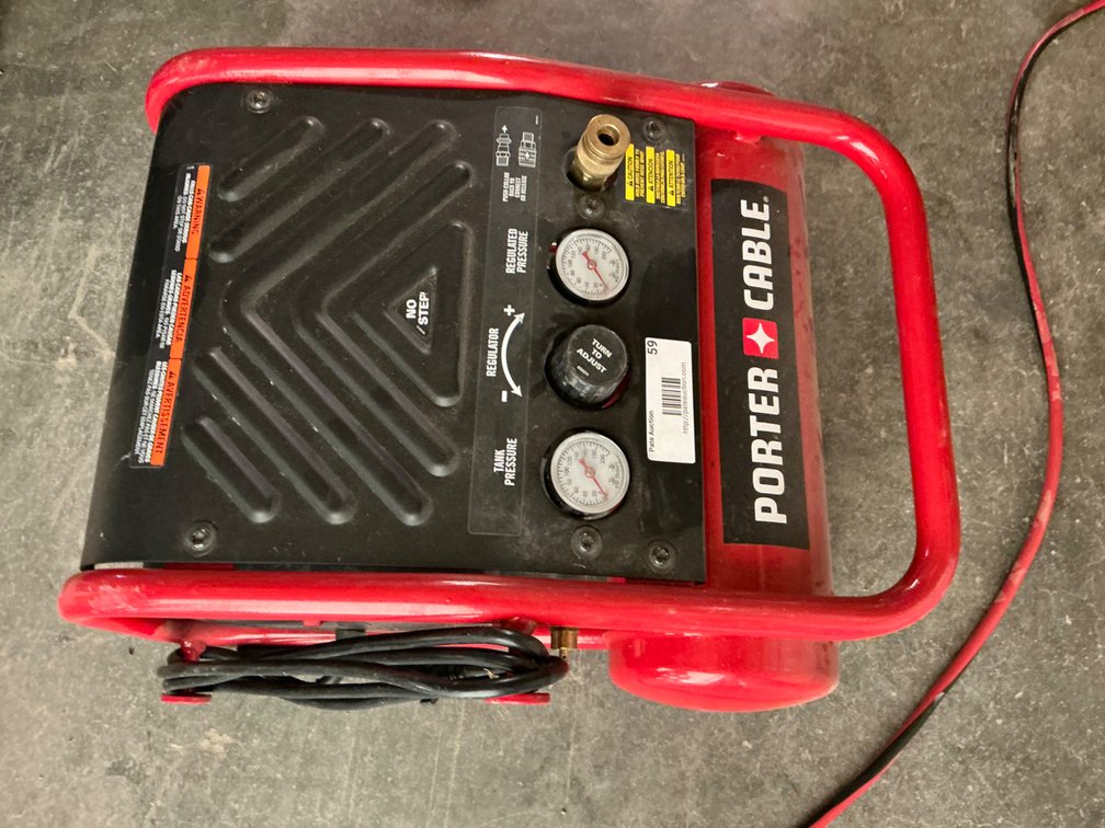 Porter Cable 1-Gallon Air Compressor - Model: C1010, 135Psi, Electric