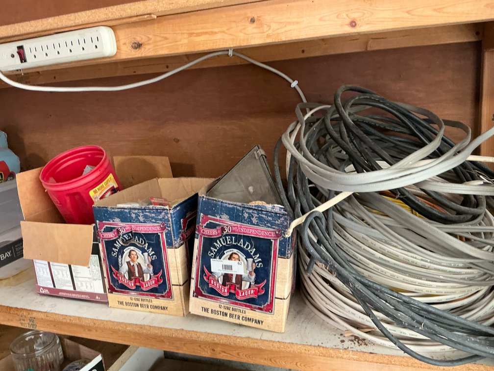 Halogen Light, Assorted Wire, Electrical Components and More