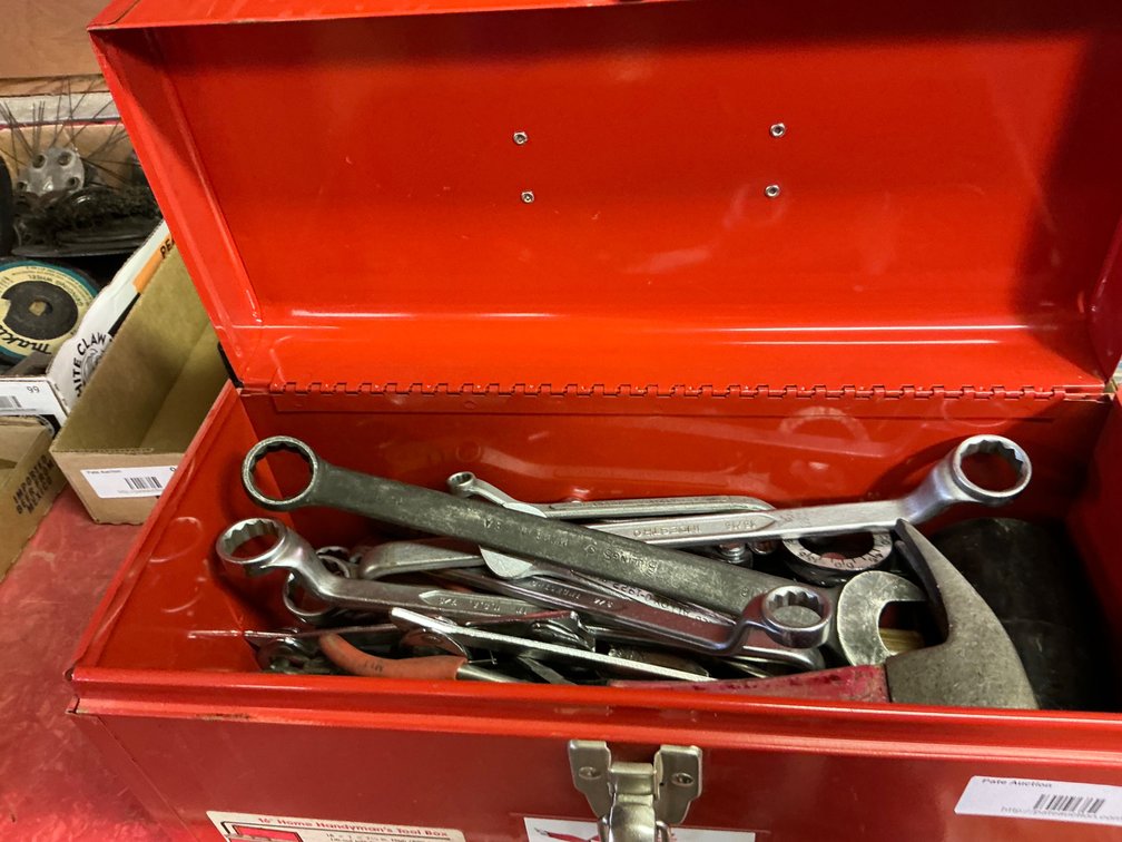 Waterloo All American Toolbox with Assorted Wrenches, Pliers, Hammers, Tubing Bender and More