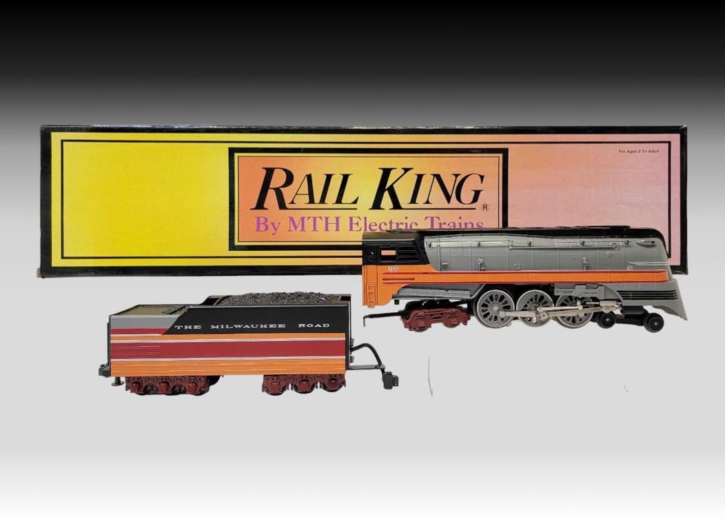 MTH Electric Trains Rail King Hiawatha Hudson Steam Engine & Tender