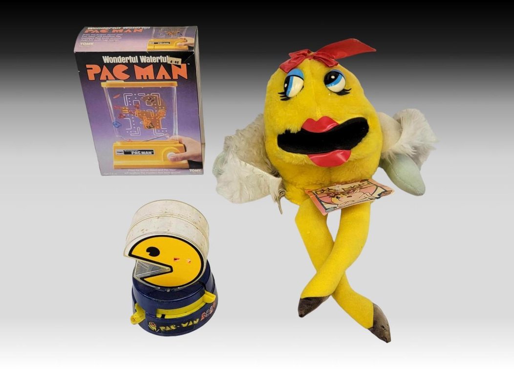 Ms. Pac-Man Hand Puppet, Waterfall Pac-Man & Gumball Machine
