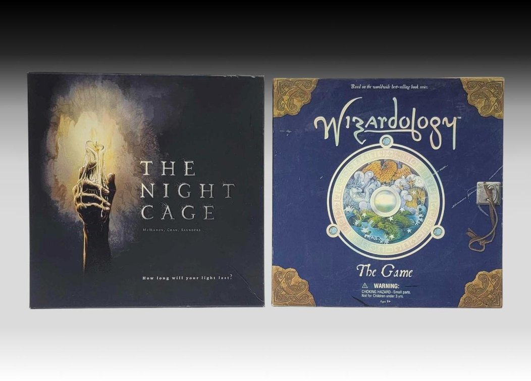 The Night Cage & Wizardology Board Games