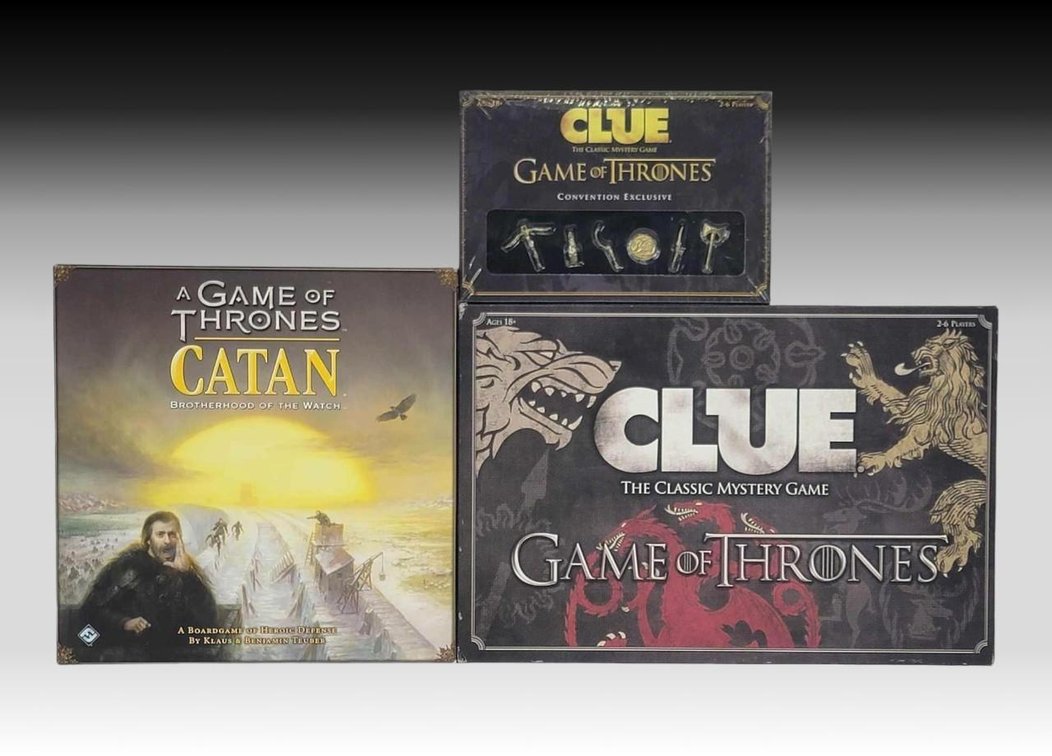 A Game of Thrones Catan: Brotherhood of the Watch & Clue: Game of Thrones Board Games