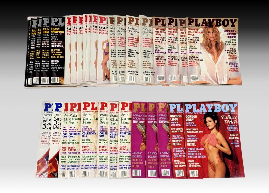 34x Playboy Magazines