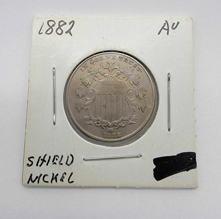1882 U.S. Shield Nickel AU