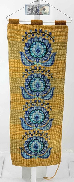 Yellow & Blue Floral Wall Tapestry