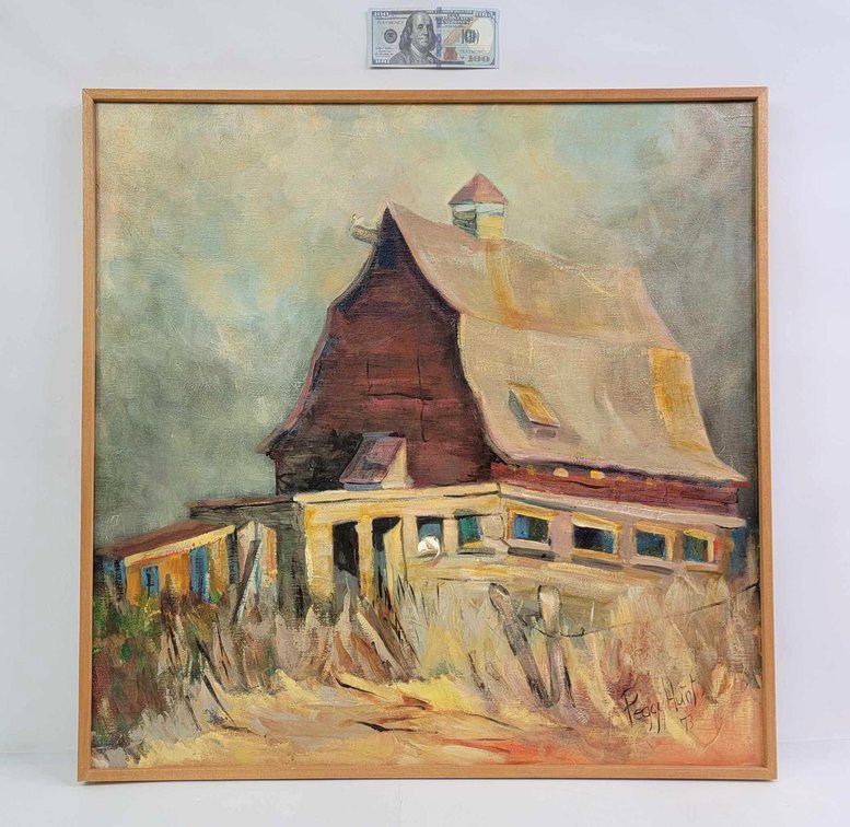 Peggy Hunt "Valley Barn" Painting