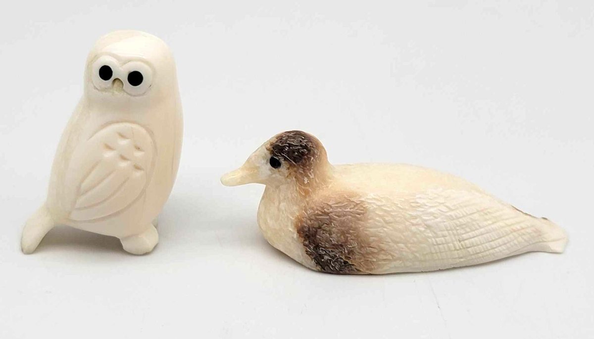 Pair of Ivory Birds
