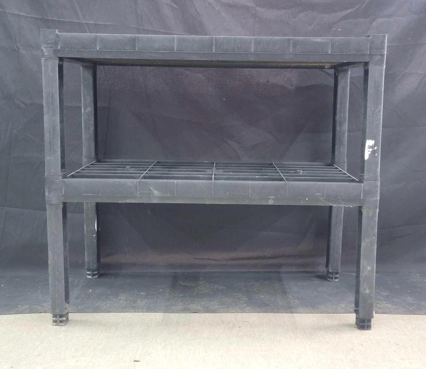 2-Shelf Plastic Storage Rack