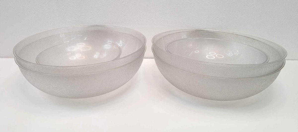 6x Plastic Serving Bowls