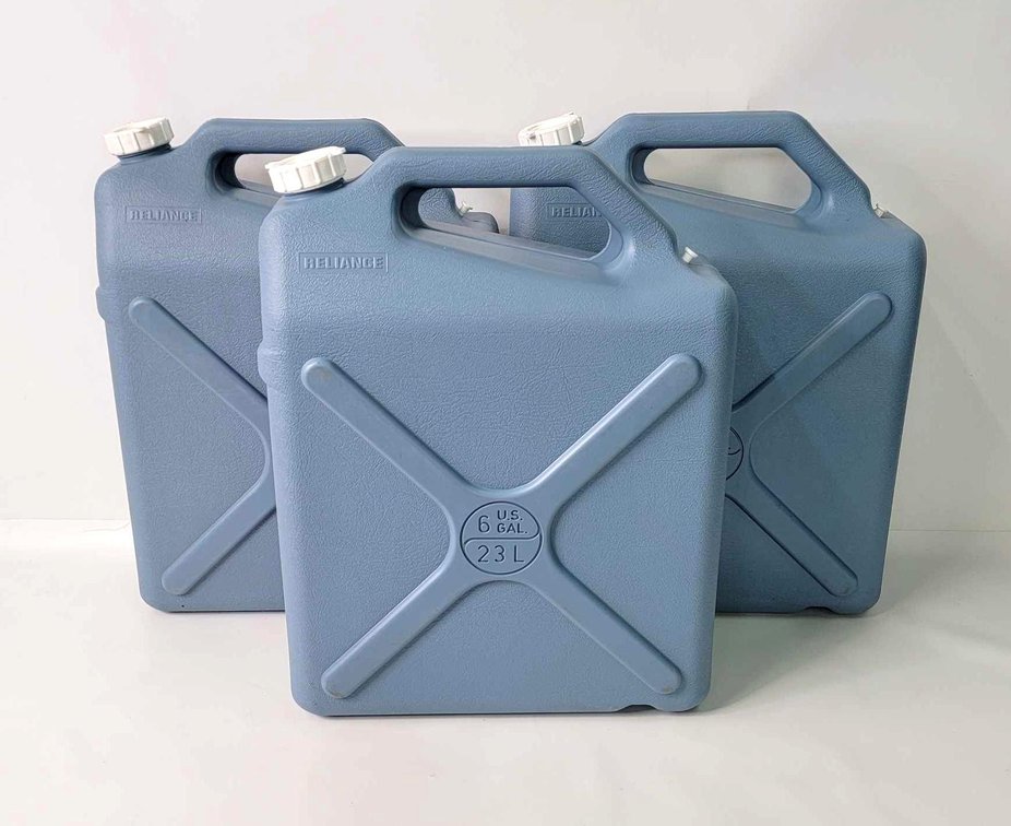 3x Reliance 6-Gallon Water Jugs