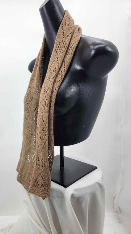 100% Qiviut Handknitted Scarf 