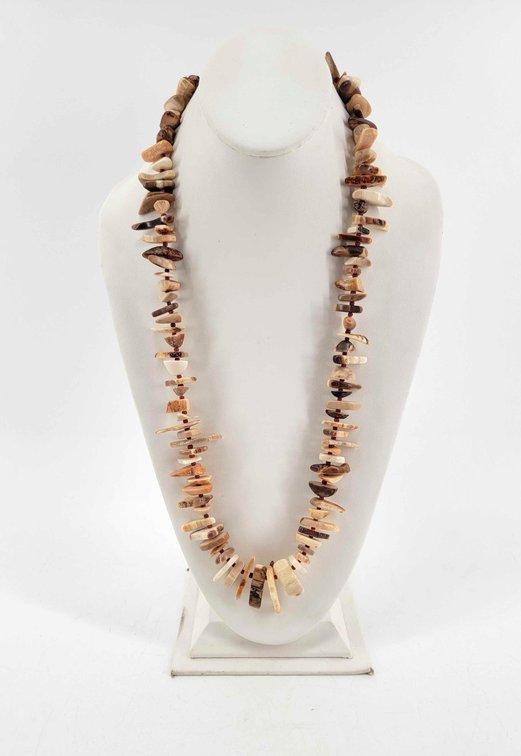 Fossilized Walrus Ivory Necklace 