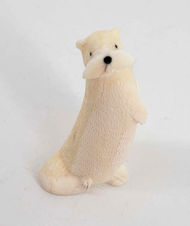 Ronald Apangalook Walrus Ivory Sea Otter Carving