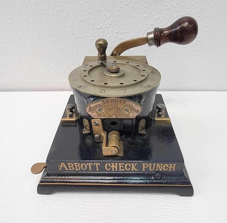 Antique Abbott Check Perforator