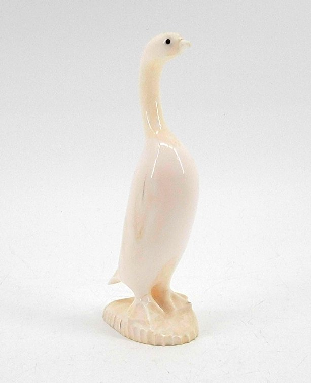 Darrell Ataliki Walrus Ivory Cormorant Carving