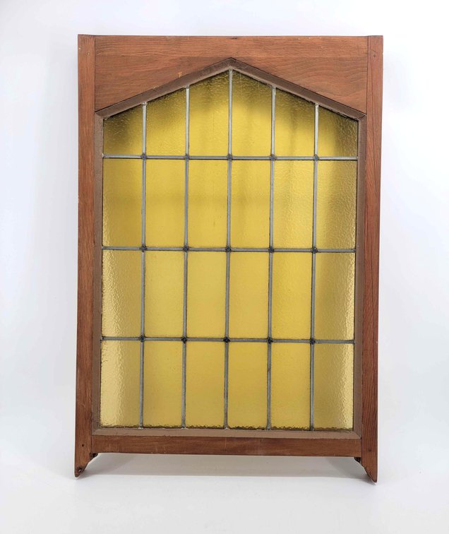 Amber Stained Glass Window 