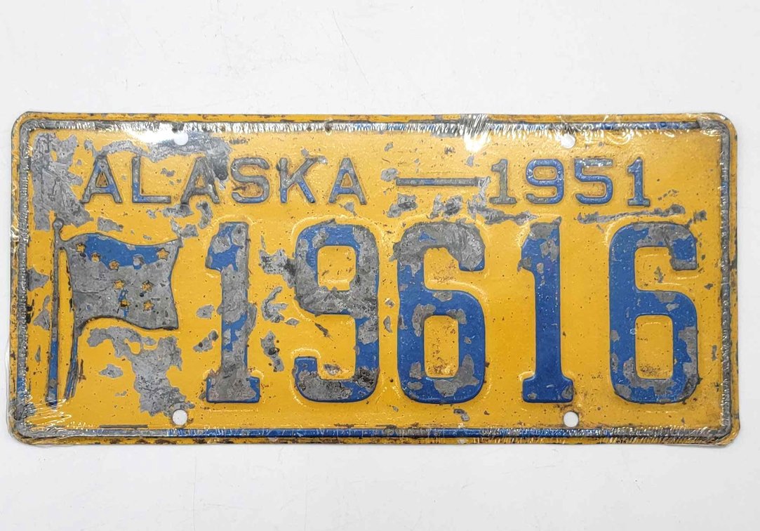 1951 Alaska License Plate