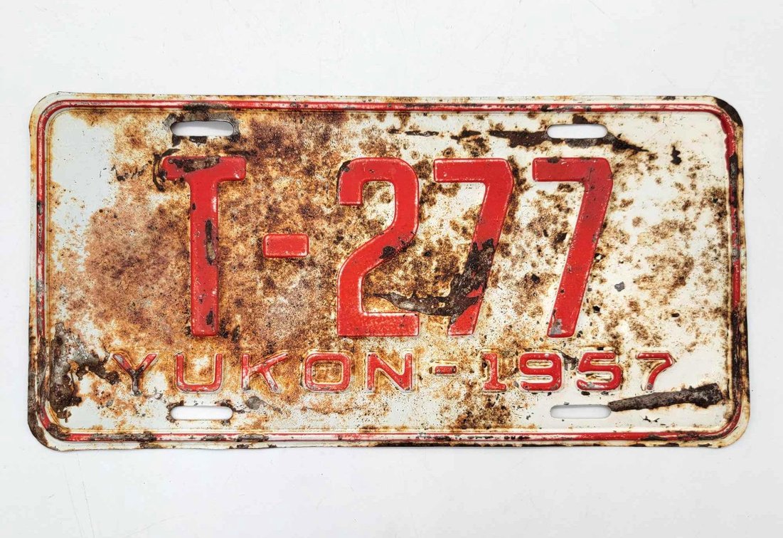 1957 Yukon License plate