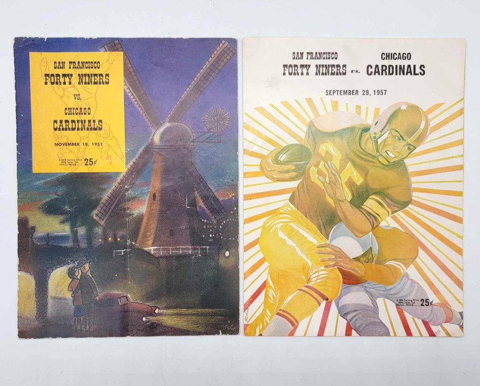 2x San Francisco 49ers Football Programs 1951 & 1957
