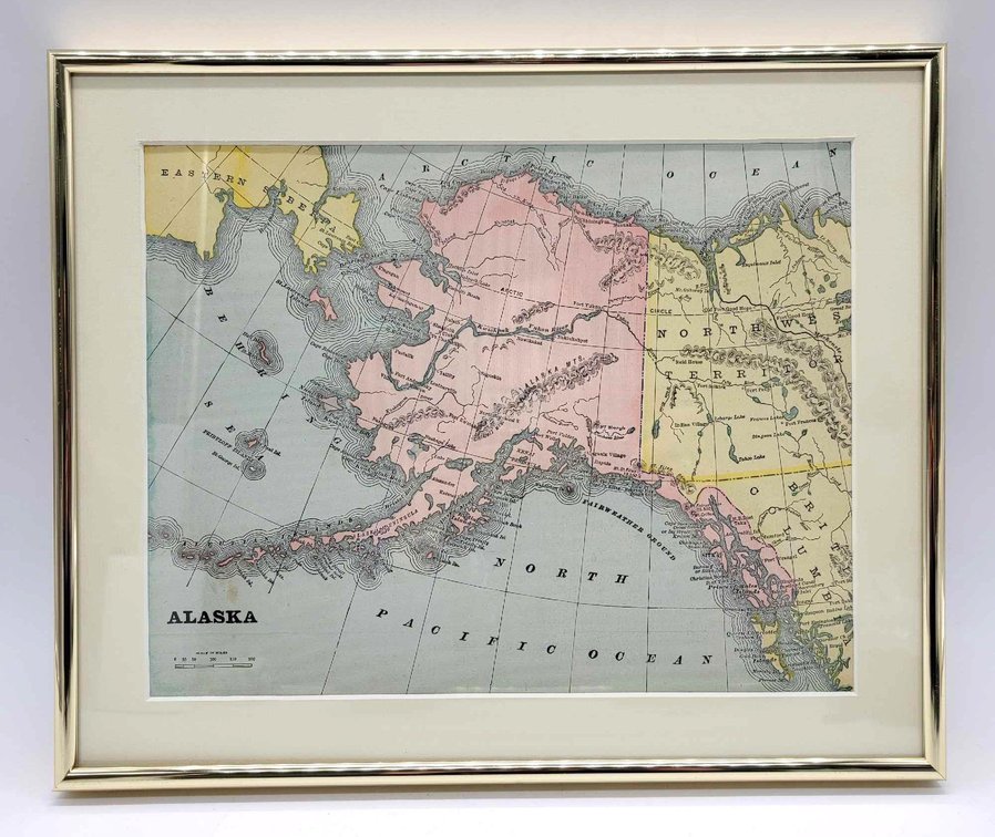 1895 Gaskell Atlas of Alaska Map