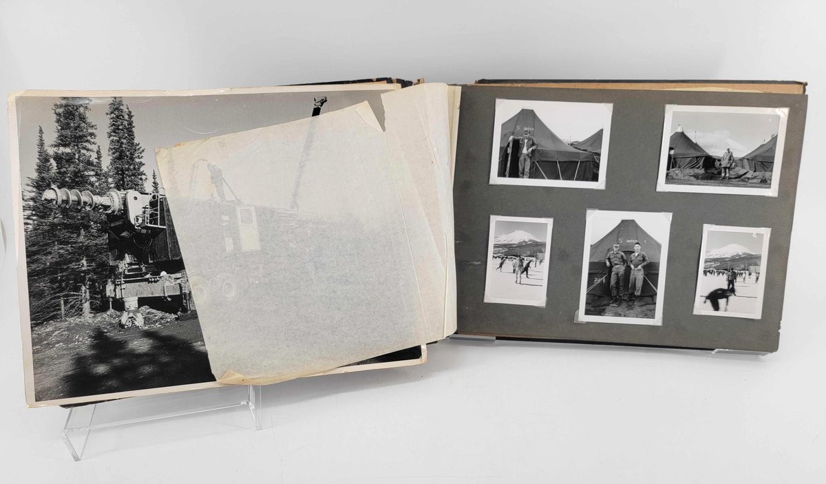 Scrapbook w/ Black & White Photographs