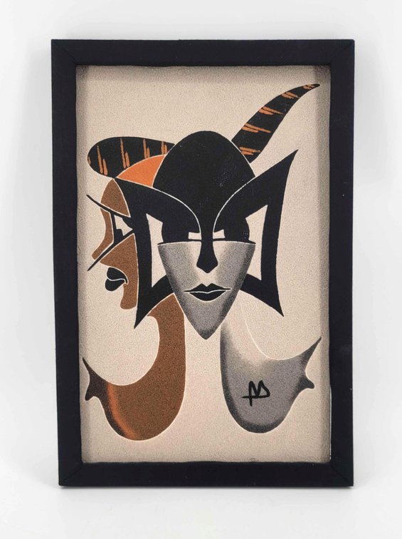 Framed Sand Art Portrait