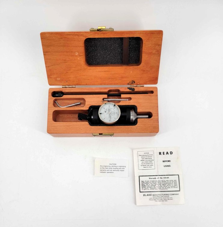 Blake Manufacturing Company Coaxial Indicator