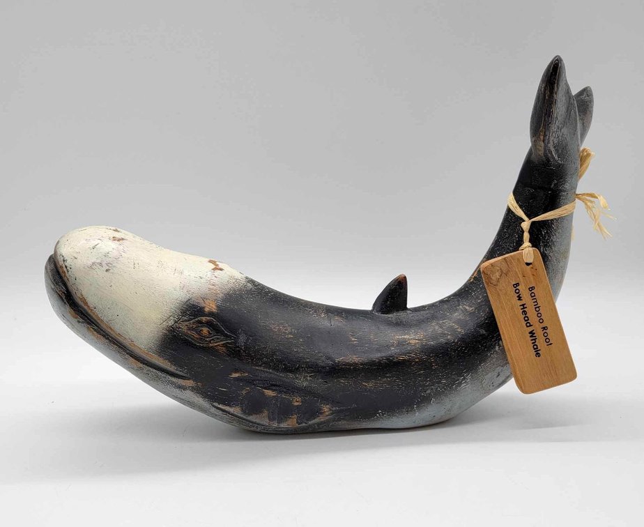Bamboo Root Bow Head Whale