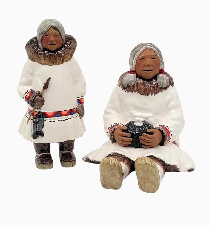 C. Alan Johnson Figurines - Basket Weaver & Rachel