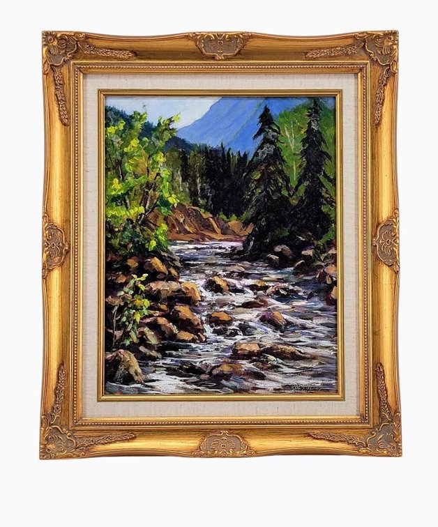 Don Kolstad "Peter's Creek,  Alaska" Original Painting