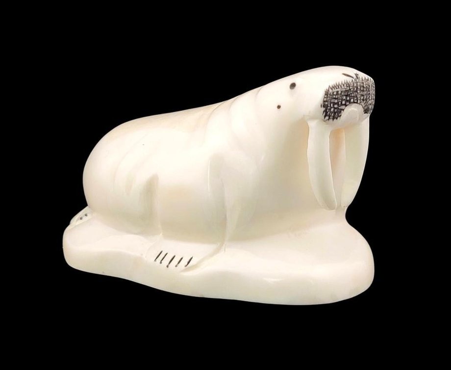 Walrus Tusk Carving c.1967