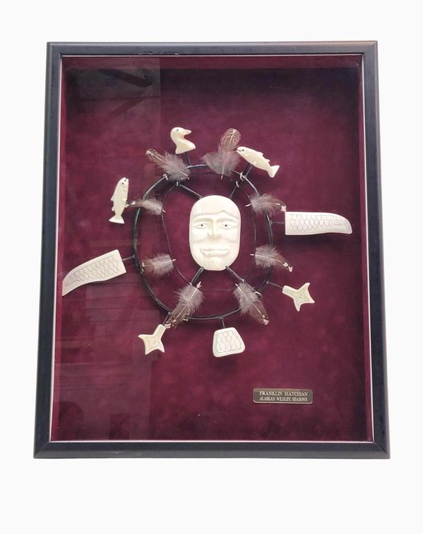 Eskimo Walrus Tusk Spirit Wheel by Franklin Matchian