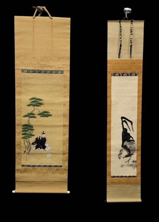 Two Edo Period Japanese Scrolls