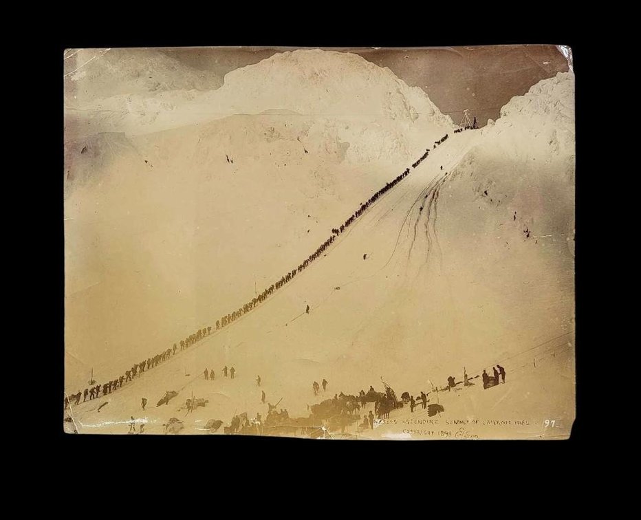 Eric A. Hegg Original Photograph of Klondikers Ascending Chilkoot Pass 