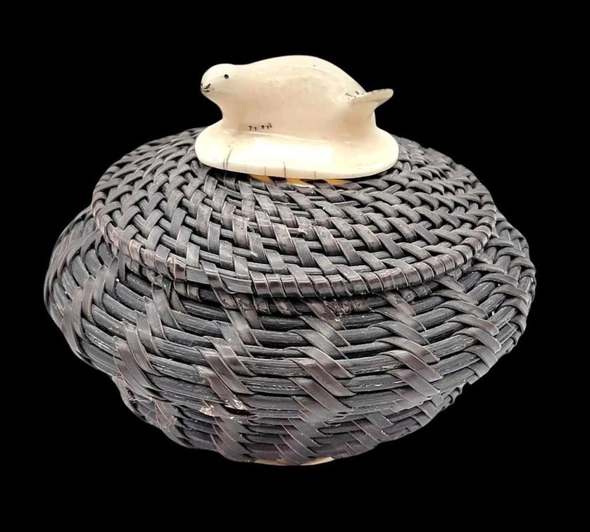 Iñupiaq Baleen Basket by James Omnik 