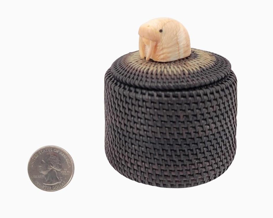 Iñupiaq Baleen Basket by Sonny Hayes 