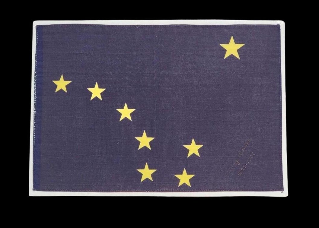 Benny Benson Signed Alaska State Flag