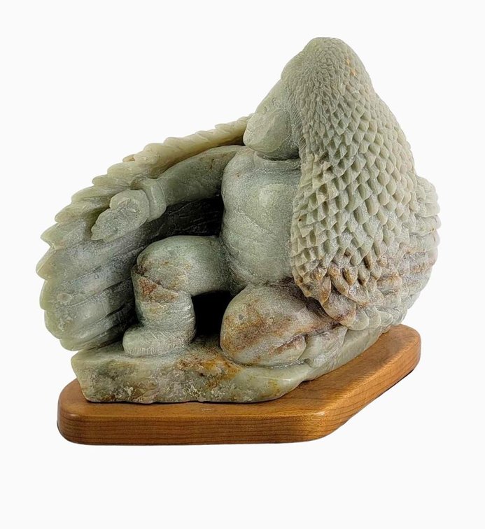 Soapstone Carving of Native American Dancer by Michael Scott