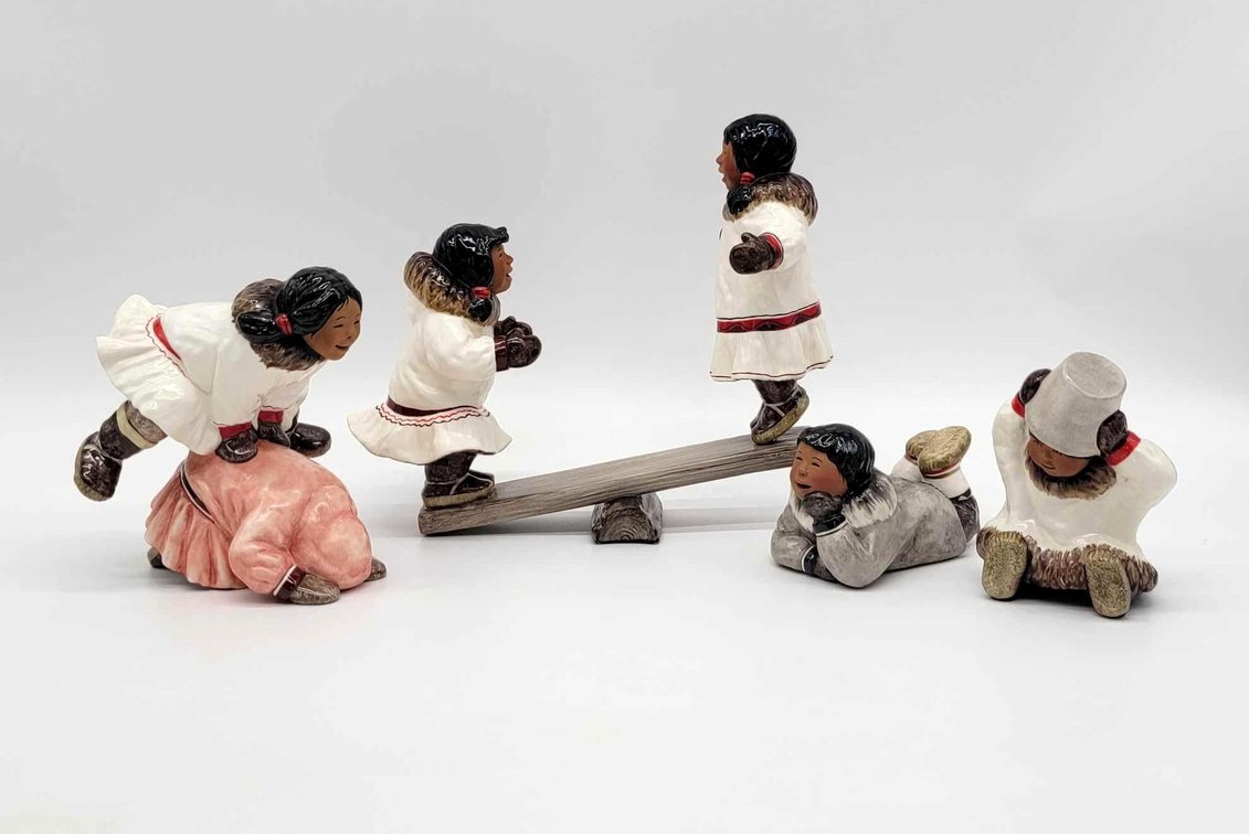 C. Alan Johnson Figurines of Playful Children