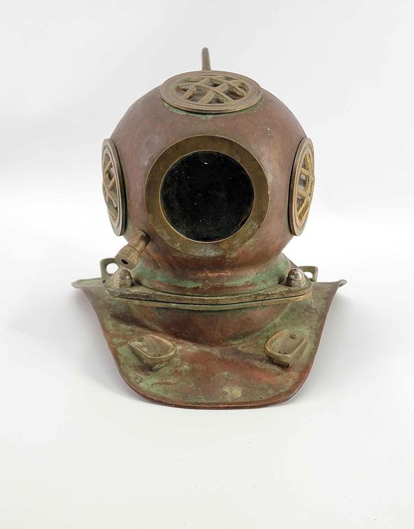 Decorative Copper & Brass Divers Helmet