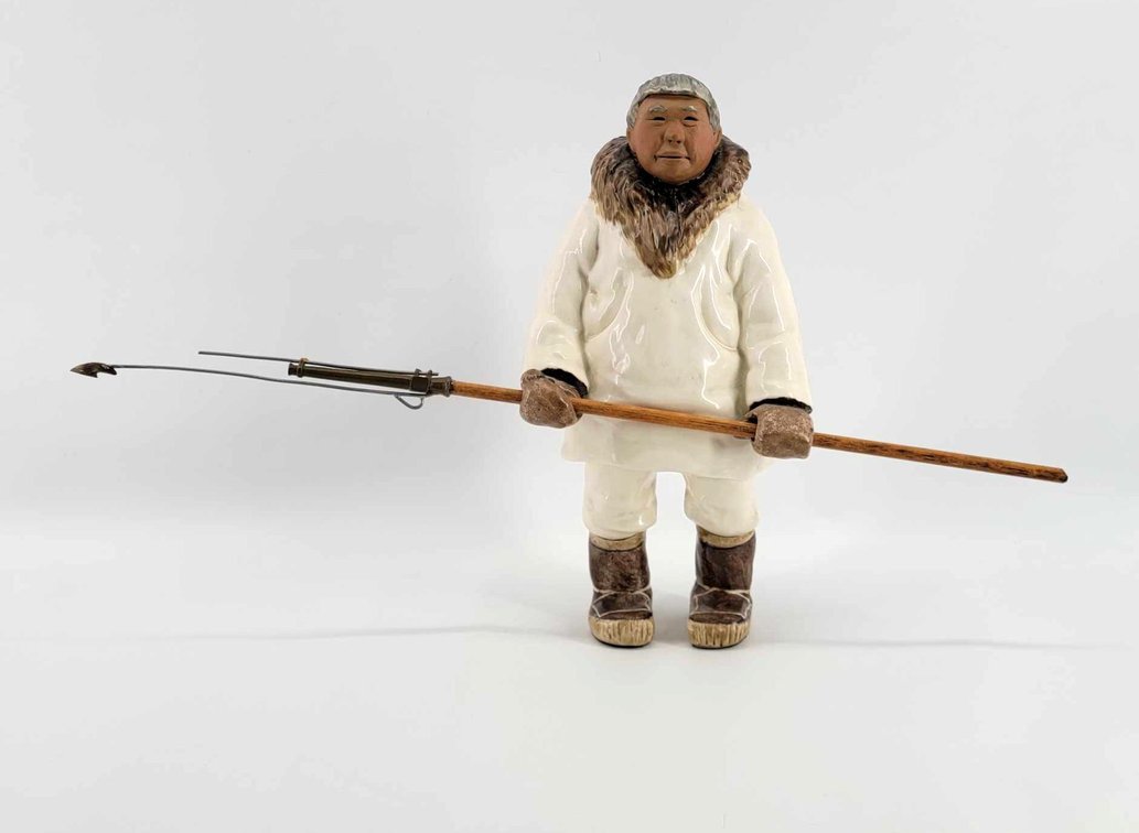 "Kunuk" Ceramic Figurine By C. Alan Johnson  
