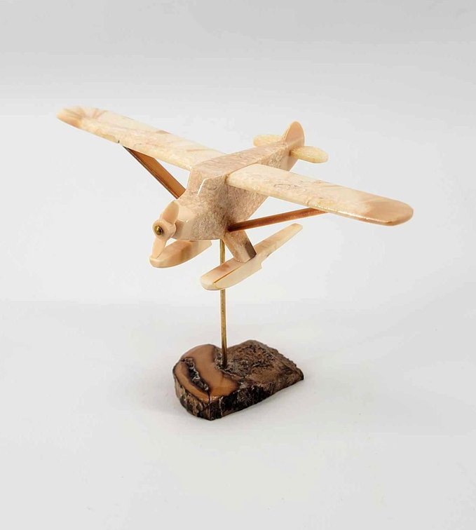 Fossil Ivory Super Cub Float Airplane 